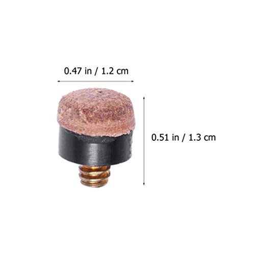 BESPORTBLE 30Pcs Parafuso Nas Pontas de Substituição de Dicas de Taco de Bilhar Dicas de Taco de Bil