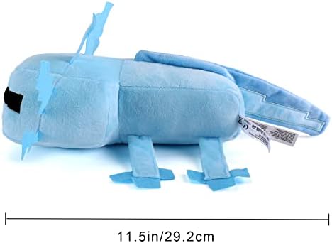 Vista 5 de Axolot Plush Plush Stuffed Toy Soft Throw Pillow Decor for Video Game Fans, Perfect for Kids Birthday Party, Halloween, Christmas, Games, Kids