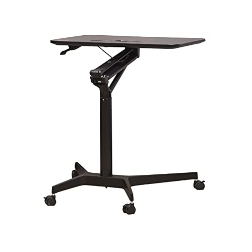Lectern - Soporte de podio móvil de altura ajustable para conferencias, presentaciones, conciertos, podio, lectura o computadora portátil, escritorio con ruedas (altura C 75.5)