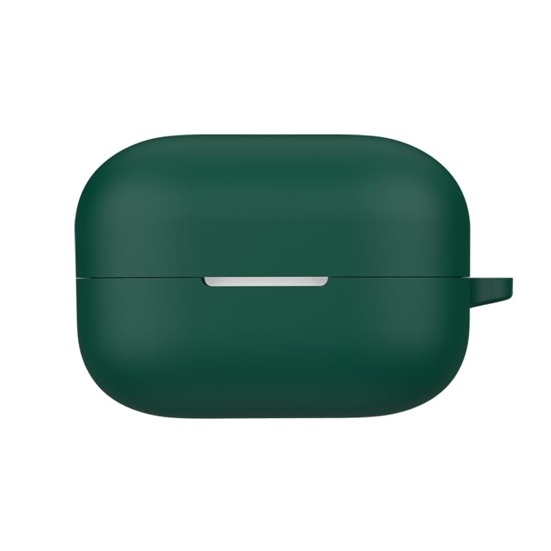 Case for Sony LinkBuds Clip WF-LC900, Headphone Silicone Protective Case, Shockproof & Dustproof Cover (Dark Green)