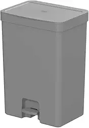 Lixeira de Pedal Trium 30L Chumbo - Ou