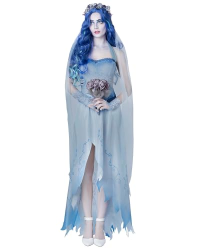 Spirit Halloween Corpse Bride Adult Emily Costume | Officially Licensed | Couple Costume | Corpse Bride Cosplay - XS
