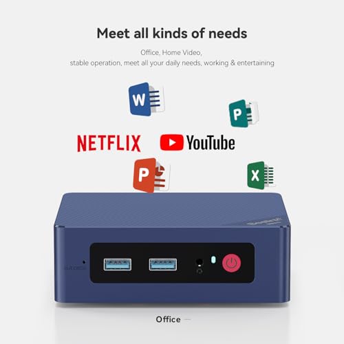 Image of Beelink MINI S13 Mini PC, Intel Twin Lake N150 Processor, 12G LPDDR5 RAM + 500G SSD Mini Desktop PC, 2.5G LAN+ WiFi6+ BT5.2, Dual Display via HDMI, Business Mini Computer
