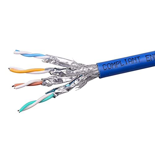 Cable Ethernet Cat6 de 100 pies Azul y Cat6A de 50 pies miniatura 7