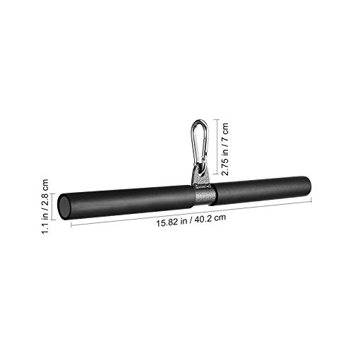 WINOMO DIY Rotating Straight Bar, Weight Machine Accessories Bicep Pull Bar for Home Gym Exercise Back Arm Shoulder Muscles