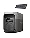 EF ECOFLOW DELTA 3 Max Portable Power Station &220W Solar Panel, 2048Wh LiFePO₄ Battery, 2400W X-Boost Output, Ultra-Fast 0–80% Charging in 51 mins, Solar Generator for Home Backup, Power Outages, RV
