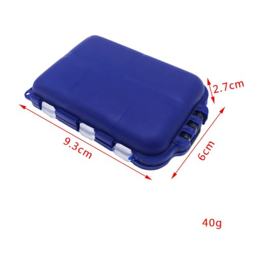 Caja para anzuelos y cebos multifuncional plástico miniatura 2