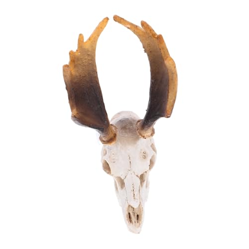 ifundom Reptile Hideout Deer Skull Cave Ornament for Tank Decoration Durable and Realistic Design for Reptile Hiding Place Enhances Terrarium Aesthetic