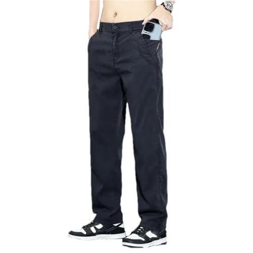 Men's Jeans Summer Thin Tencel Slim Straight Trousers Style from Casual Comfortable Versatile Pants