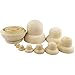 shenruifa 10pcs Unpainted Russian Nesting Doll Wood Russian Dolls 10 Layers Doll Crafts Toys Home Decoration Gifts (As Shown)