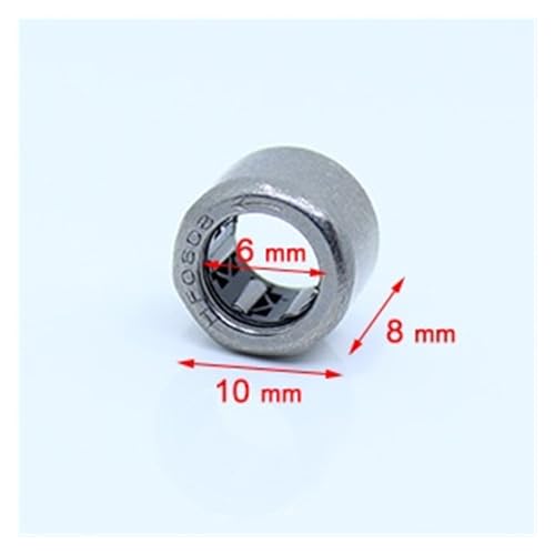 Roulement à aiguilles HF0608 lot de 10 pièces dimensions 6 x 10 x 8 mm