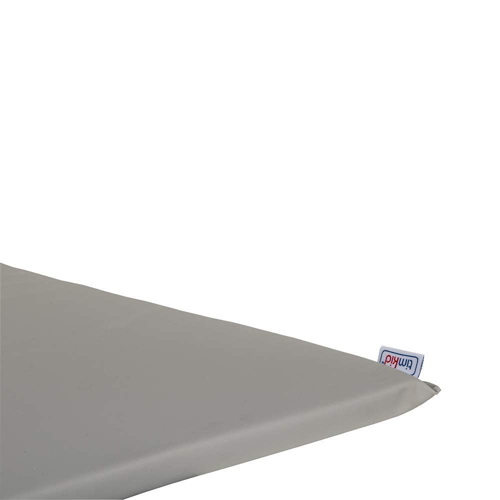 Table à langer KAWAmidi - En hêtre - Timkid - Certifié TÜV - Pliable et peu encombrant - Avec matelas à langer gris - Idéal pour le domaine public et privé - Fabriqué en Allemagne