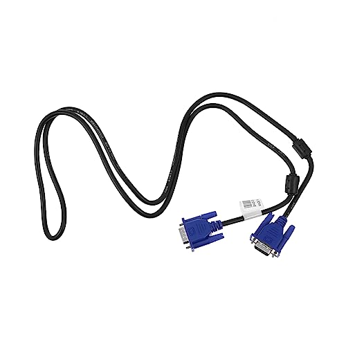 LALAFINA 2Pcs Vga to Vga Cable Monitor Cable for Laptop and Projector Lightweight and Compact Design Supports Resolution Heat Resistant and Materials