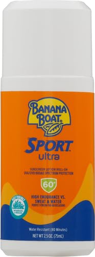 Banana Boat Sport Ultra SPF 60 Roll On Sunscreen, 2.5oz | Travel Size Sunscreen Roller, Roll On Sunblock SPF 60, Oxybenzone-Free, Water Resistant, 2.5oz image 2