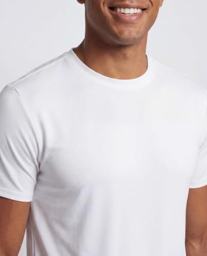 Image of 5 Pack Men's Dry Fit Workout T Shirts Crew Neck Athletic Gym Running Tees | Short Sleeve, Moisture Wicking, Cooling, Stretch, Undershirts, Work, Summer, Hiking, Tennis, Basketball, Sports, Exercise