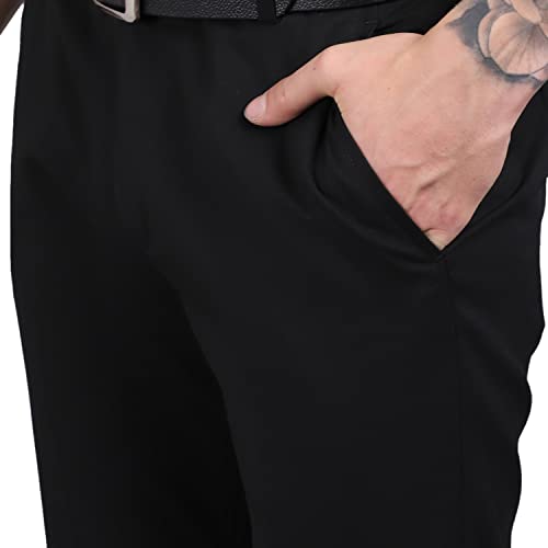 Image of Cantabil Solid Non Pleated Regular Fit Mid Rise Formal Trouser for Men | Formal Pants for Men | Formal Wear Regular Fit Trouser for Men (P-MTRF00037 Beige)