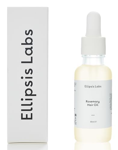 Ellipsis Labs Rosemary and Mint Hair Oil Vegan-Friendly Growth-Boosting Oil with Essential Oils for Hair Nourishment, Strengthening, Scalp Soothing, and Thicker, Healthier Hair, 1 fl oz