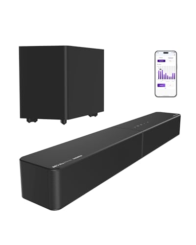 ULTIMEA Poseidon M40 Soundbar with Wireless Subwoofer Sound Bar for TV