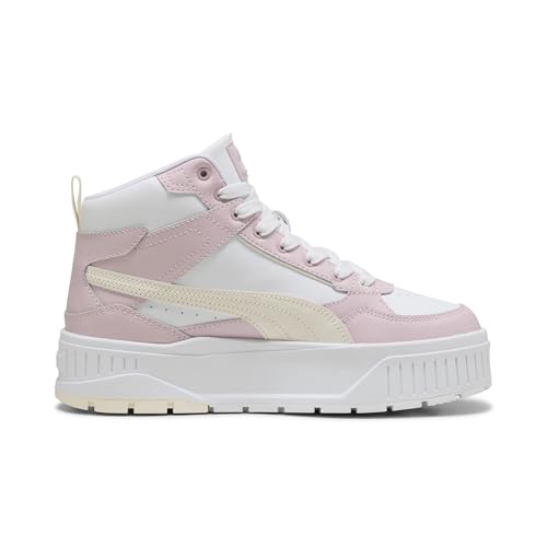 PUMA Women's Karmen II Idol Mid Shoes, White-Frosted Ivory-Rose Mauve, 10