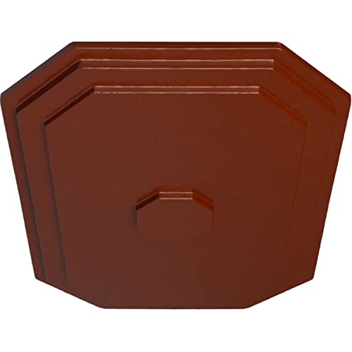Image of Ekena Millwork CM25FEFIF 25 1 /4 inchW X 17 1 /4 inchH X 1 3 /4 inchP Felix Ceiling Medallion, FireBrick