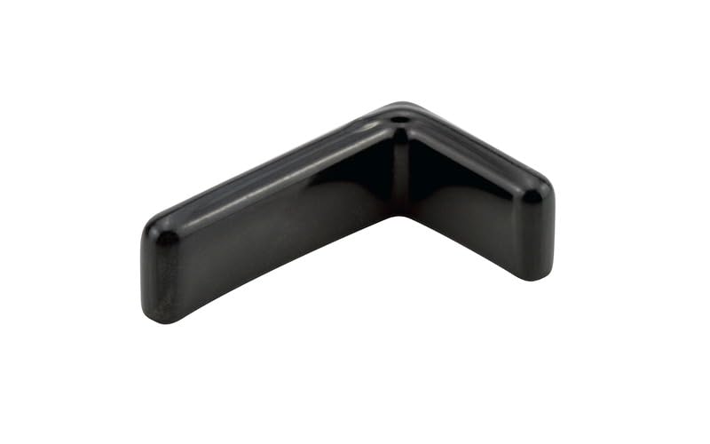 Image of Caplugs VAC-1250X1250-8 VAC Series, Vinyl Angle Caps, Protection from Sharp Metal Edges, Durable, Flexible, Black Vinyl, Angle Frame Size 1.250 inch, Metal Thickness 0.125 inch, Pack of 40 (99390638)