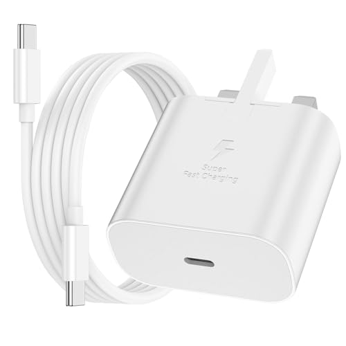 Samsung Fast Charger Plug and Cable USB C 1M Type C PD USBC Charging for Samsung Galaxy S26 S25 S24 S23 S22 S21 S20 A56 A55 A54 A53 A52 A32 A34 A33 A35 A36 A26 A25 A24 A23 A22 A17 A16 A15 A40 A70 A50