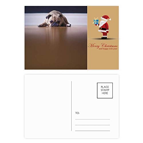 Cartes postales Père Noël en lot de 20 pour décorer la table de réveillon