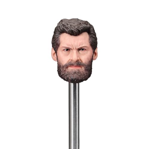Tête sculptée 1/6 Wolverine homme fort pour figurine militaire 30cm