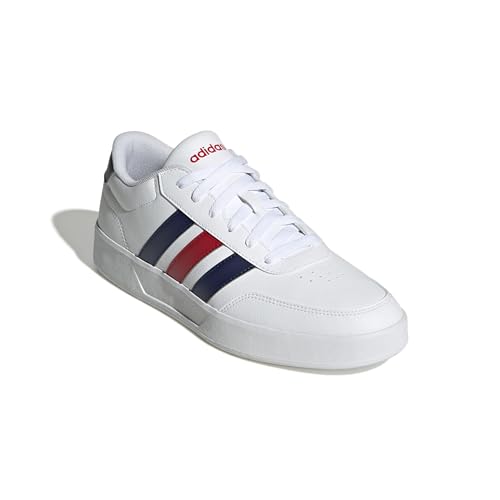 adidas Herren Breaknet 3.0 Shoes, FTWR White/Dark Blue/Better Scarlet, 46 2/3 EU – Ansicht 3
