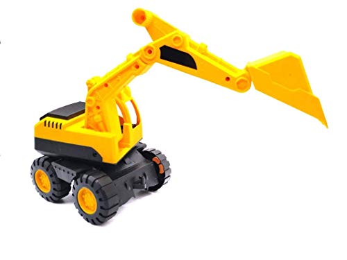 Image of SHOPOFLUX Plastic Construction Excavator Vehicle, Pack Of 1, Multicolour, For All