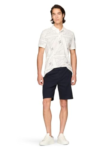Tommy Hilfiger Men's Short Sleeve Casual Polo Shirts in Regular Fit with Sail Print Designs4