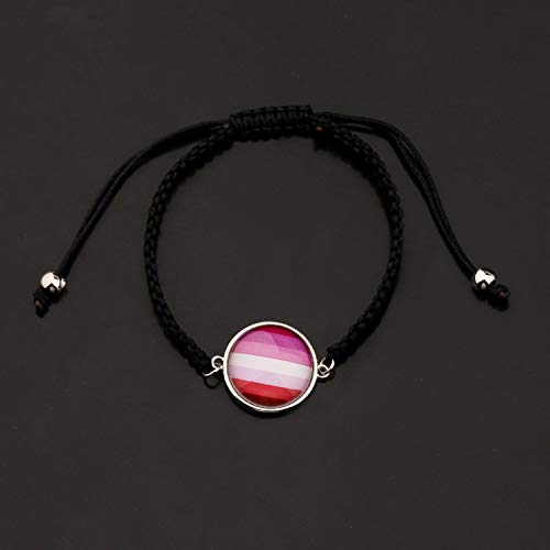 LBSBO LGBT Adjustable Bracelet Rainbow Gay & Lesbian Pride Bracelet4