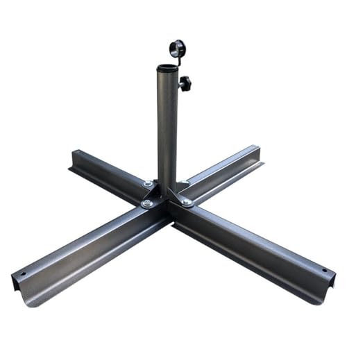 WPBLOVESHOP Heavy Duty Patio Umbrella Cross Brace Stand Cross Umbrella Base Sun Umbrella Metal Base for Deck, Lawn, Garden Easy to Use, 631013