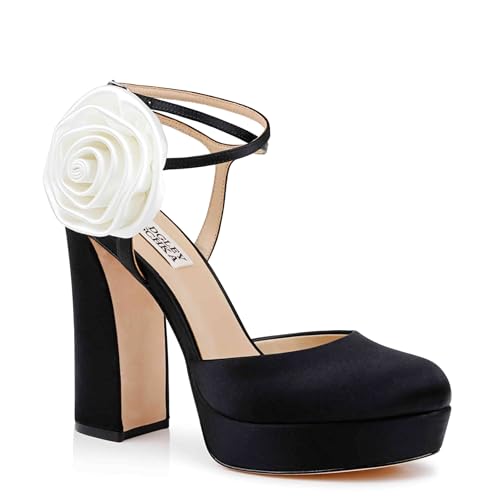 Badgley Mischka Janessa nu-pieds plateforme femme talons aiguilles satin soirée