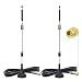 Bingfu Dual Band WiFi 2.4GHz 5GHz 5.8GHz 9dBi Magnetic Base SMA Male Antenna (2-Pack) for Wireless Vedio Security Camera Surveillance Recorder Truck Trailer Rear View Backup Camera Reversing Monitor