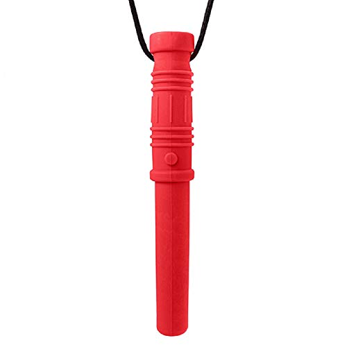 ARK's Bite Saber Chew Necklace (Soft & Chewy for Mild Chewing Only) - Red