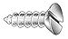 Wood Screw, Flat, 4x1 1/4 L, PK100