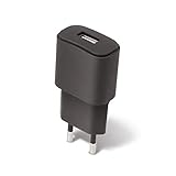 FOREVER Ladegerät USB Port, Schnellladegerät 2A, Universal Netzteil für Handys Smartphone, Tablet, UVM, Lade Adapter, Steckdosenadapter Wandladegerät, Netzstecker (Schwarz)