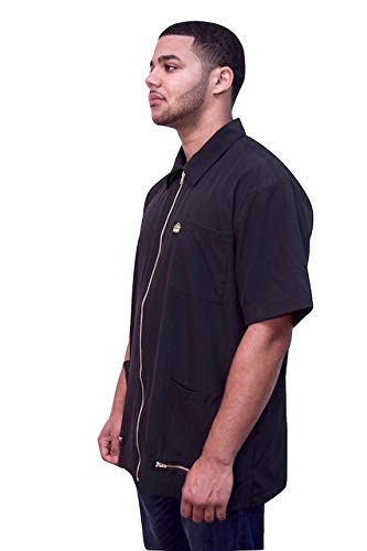 King Midas Professional Hair Barber Jacket - Ultra Lightweight Barber Jacket - Short Sleeves Salon Smocks2