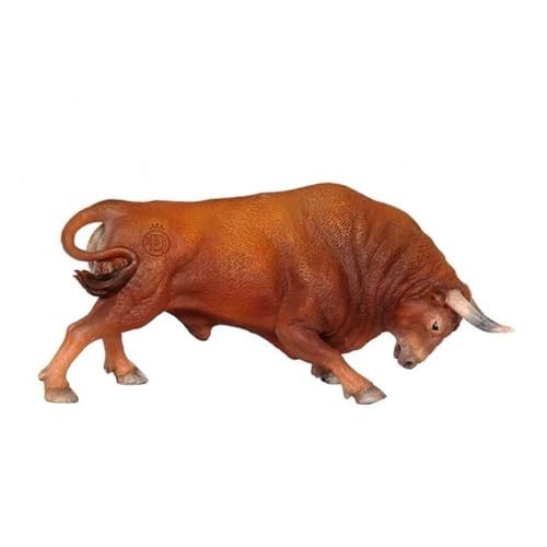 Toro Bravo de Juguete Colorado Embistiendo XL - Resina Artesanal, Colección Taurina - Hecho a Mano de Resina - AMBIENTS ARTESANIA Toro Bravo de Juguete Colorado Embistiendo XL - Resina Artesanal, Colección Taurina - Hecho a Mano de Resina - AMBIENTS ARTESANIA