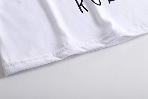 Yijiu Women's Cute Cartoon Cat Sleepwear Short Sleeve Top And Pants Pajama Set Black #TOP3