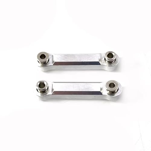 Rc Special Connecting Rod for Mjx for Hyper Go 14301 14302 1/14 Metal Steering Rod Rc Car Trucks Off-Road Tracked Vehicles Parts and Accessories Upgrades Replacement Use(Silver)