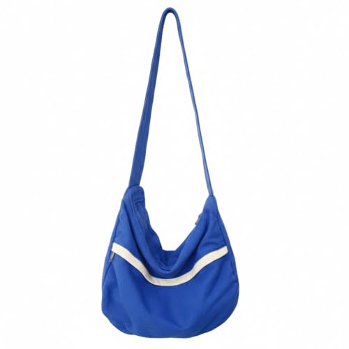 Image of Canvas Casual Messenger Bag Hobo Crossbody Bag Canvas Shouder Tote Handbag for Women and Men