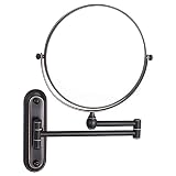 SANLIV Wall-Mounted Makeup Mirror,Bathroom Magnifying Mirror with Extension Arm,8 Inch Vanity Shavin
