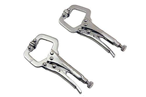 Us Pro Tools 2 Piece Mini Locking C Clamp Set - C-Clamps 1832
