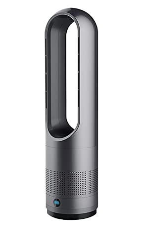 Machine évolutive d'air télécommandée portable, filtre haute efficacité à 360 ° pour quatre saisons de vent froid et chaud, affichage numérique à LED de synchronisation, chauffage minimaliste (couleur