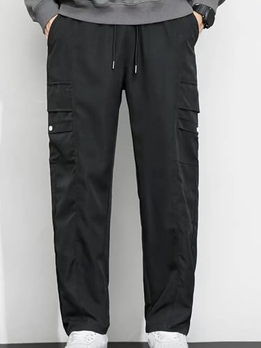Image of LookMark Men's Cargo Pants Stylish and Comfortable | Men's Cargo Pants with Multiple Pockets | Ideal for Casual Wear, Outdoor Activities, and Everyday Use
