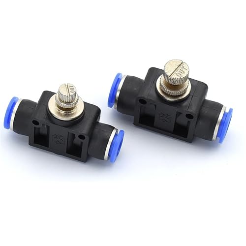 Raccords pneumatiques SA 6mm et valve de contrôle de vitesse