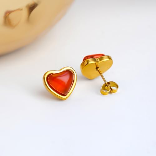 Image of Rubans Demi Fine Stainless Steel Stud Earrings Daily Gift for Women & Girls