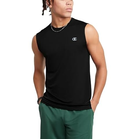 Champion Men's Moisture-Wicking Muscle Tee Cover